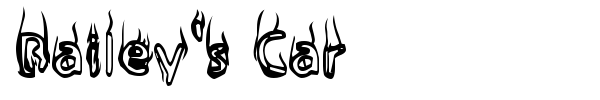 Bailey's Car font preview